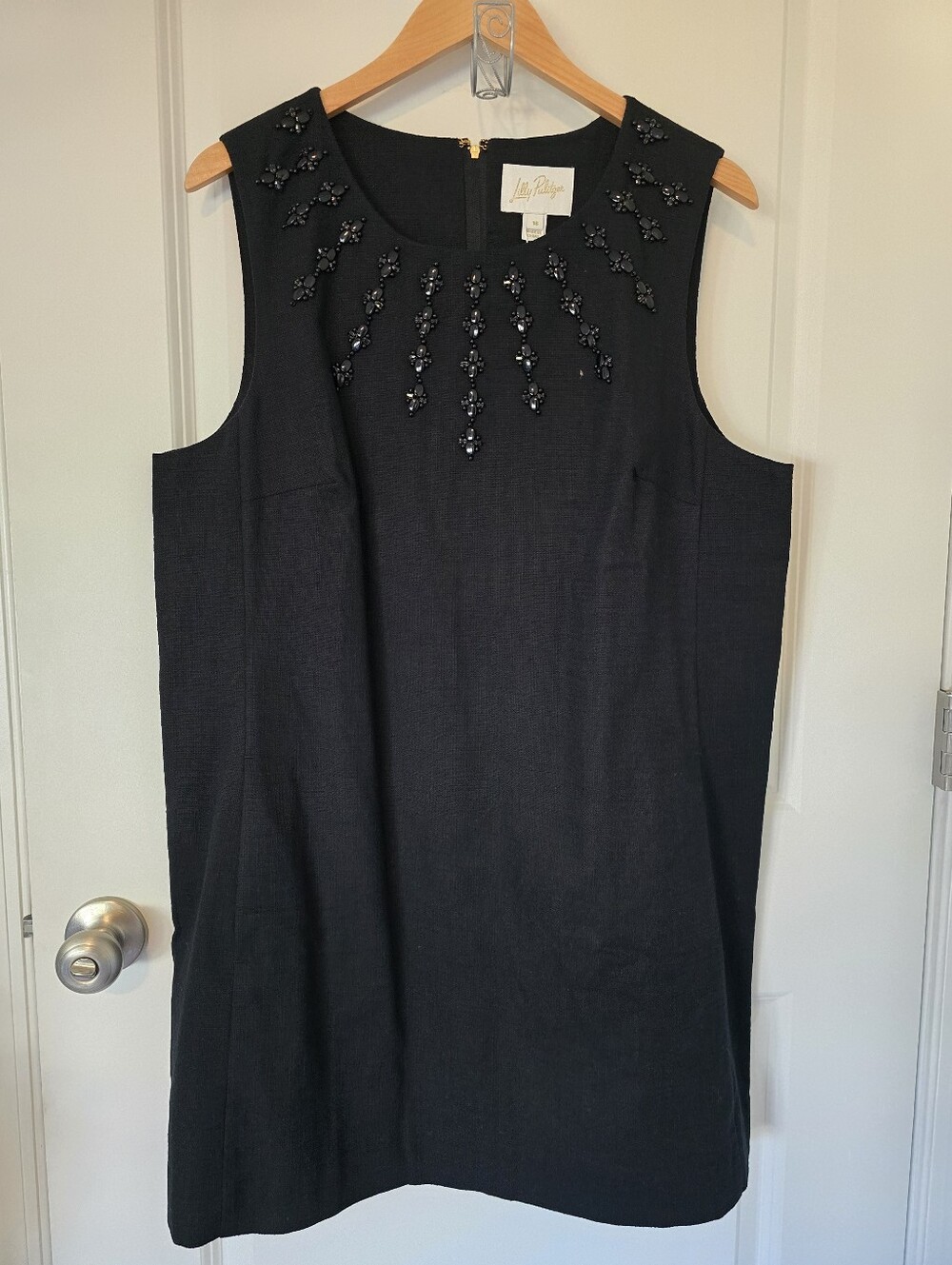 NWT Lilly Pulitzer Edita Embellished Sleeveless Shift Dress Sz 16